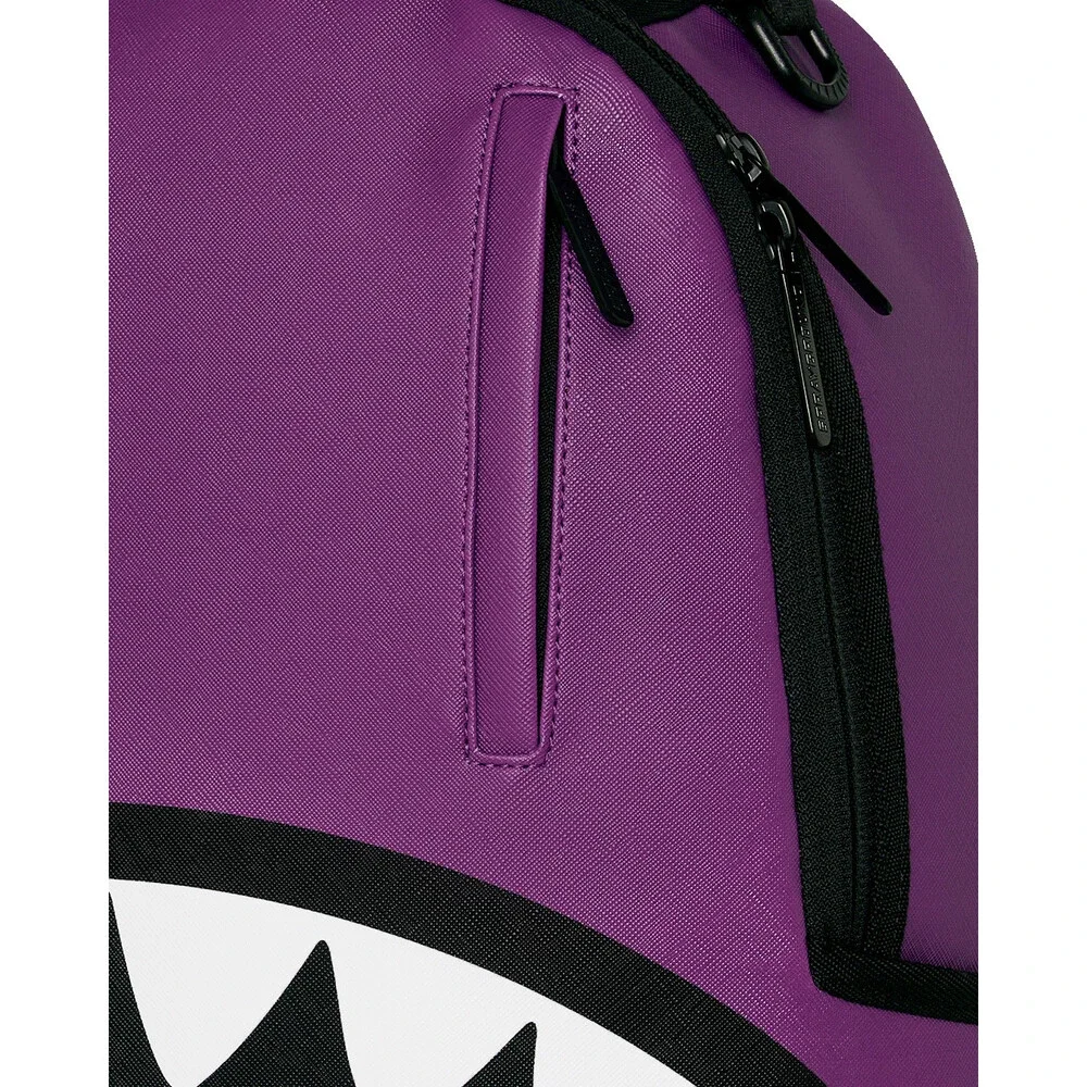 Sprayground Central Bubble Shark Backpack Unisex Purple Shoulder Strap SPR354